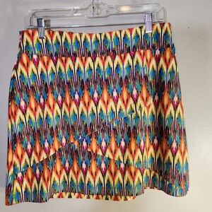 Tzu Tzu Golf Sport Hiking Play Colorful Fun Skort Sz M